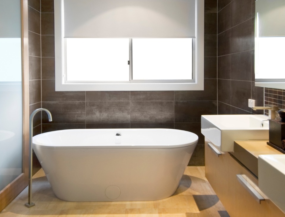 Spacious bathroom renovation