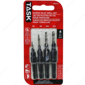 4pc Screw Pilot Drill Bit Set